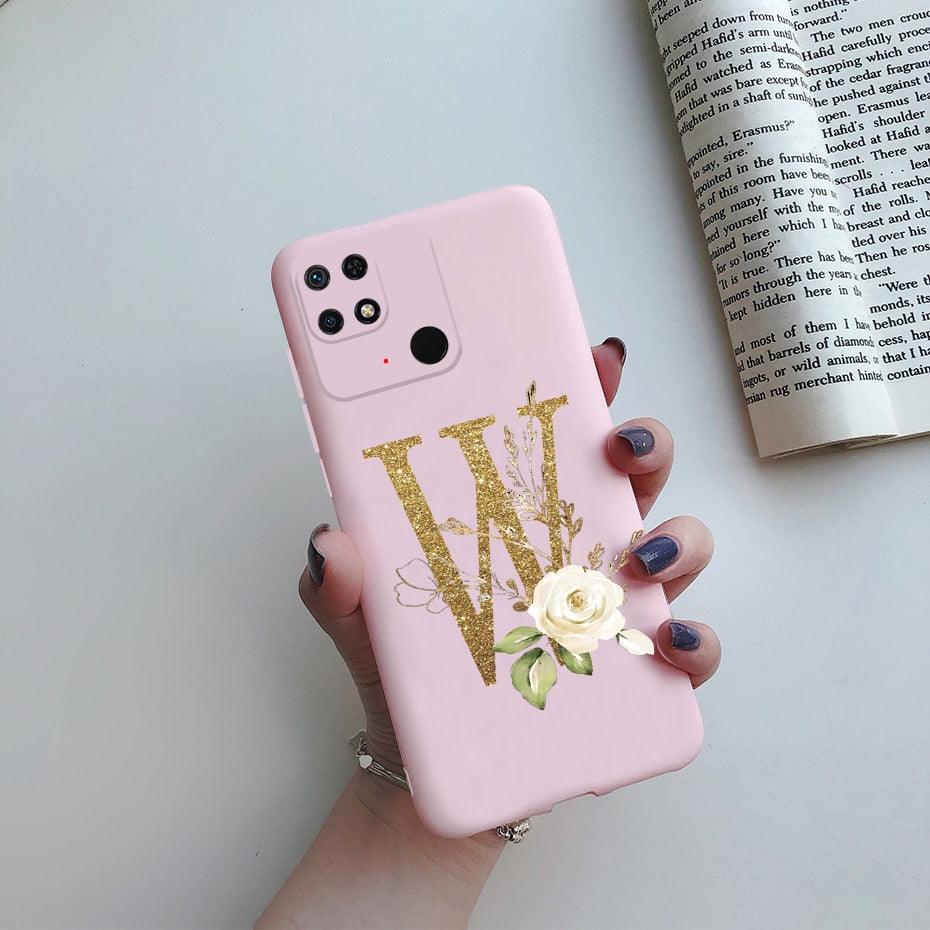 Soft Silicone Bumpers Protective Cover Anti-Scratch Shockproof Phone Case For Redmi 10C Case 6.71" Cute Letters Cover Soft Silicone Phone Case For Xiaomi Redmi 10C 10 C Redmi10C Shockproof Bumper Phone Case Stevvex