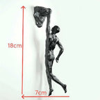 2024 Christmas Modern Simplicity Athlete Resin Sculpture Creative Climbing Man Wall Sculptures Hand-Finished For Wall Art Statue Lootquake LLC
