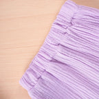 Summer Kids Cotton Casual 2pcs Toddler Girls Solid Color Sleeveless Top + Ruffle Pants Set Comfortable Fashion Hot Sale