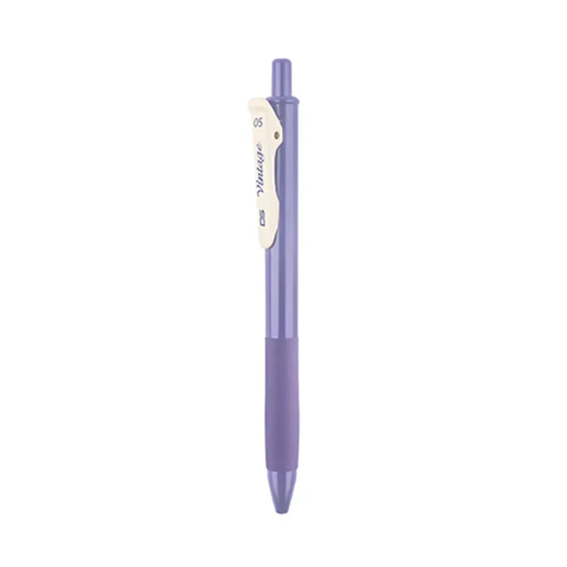 1pc Quick Dry Retro New Color Gel Ink Pen 0.5mm Vintage Pen for Journaling DIY Gift Card Coloring Drawing School Office Supplies Lootquake LLC