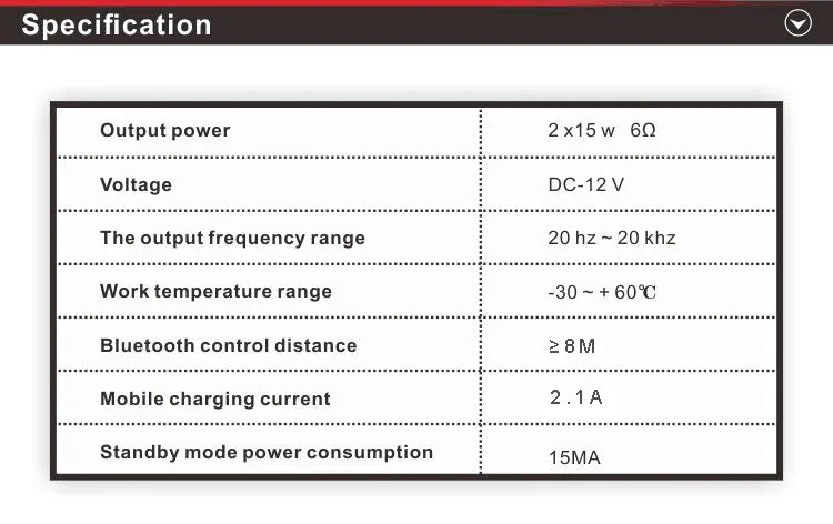 Motorcycle Bluetooth Speaker Amplifier Output 2.1A Music MP3 Player Burglar Alarm Siren USB Stereo Loud Speaker FM Radio MT730 Lootquake LLC