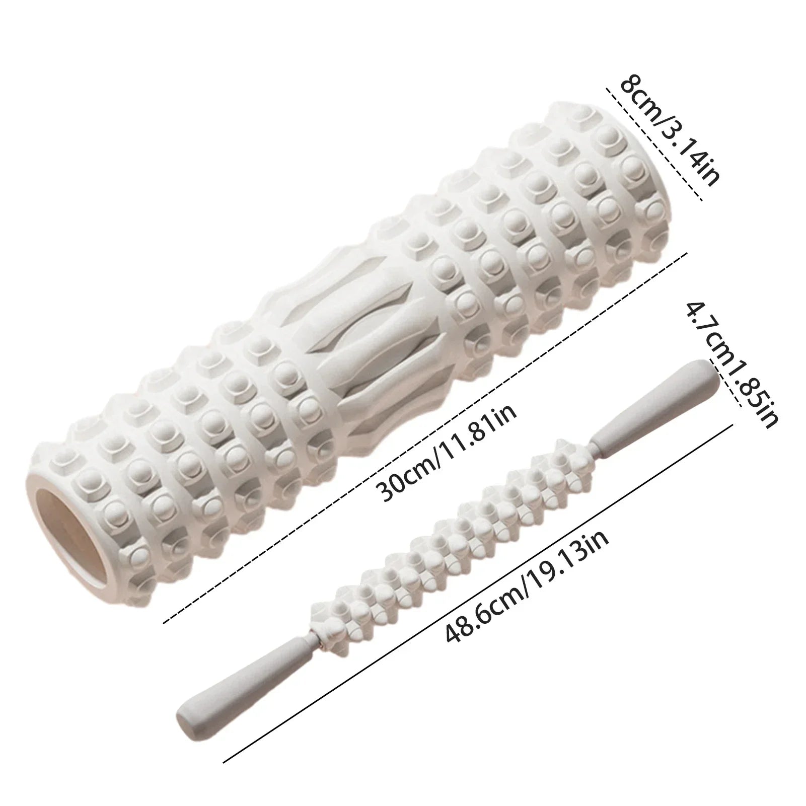 MuscleFlex Foam Roller: Stretch, Recover, Carry THRIXINE