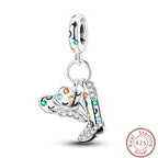 S925 Sterling Silver Princess Golf Hamster Camera Travel Three Piece Set Charms Beads 3mm DIY Fine Jewelry Making Lootquake LLC