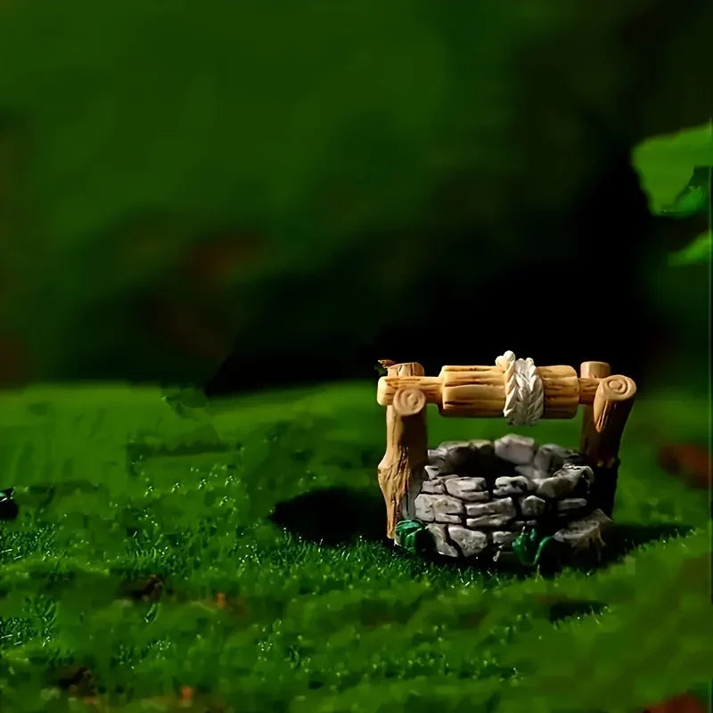 A Miniature Wonderland Well Statue - Handmade Resin Collection Micro Landscape Decoration Lootquake LLC