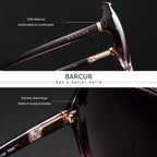 BARCUR Oversized Square Polarized Sunglasses for Women – Fashion Gradient Lens Summer Eyewear with UV400 Protection – Lightweight PC Comfortable Frame Trendy Street Style Shades for Summer Shopping Beach & Travel