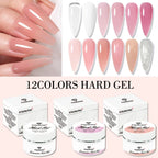30ML Hard Gel For Nail Extension Milky White Builder Constructor Gel Self Leveling Reinforcement Nail Gels Camouflage Manicure Lootquake LLC