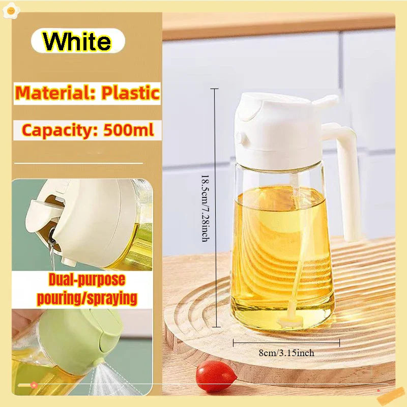 200/300/500ml Oil Spray Bottle BBQ Cooking Olive Oil Sprayer Plastic Baking Oil