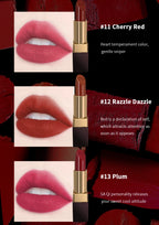 CHARMACY 6 Colors Luxury Velvet Nude Moisturize Lipstick Long Lasting Easy to Wear Korean LipStick for Women Makeup Cosmetic Lootquake LLC