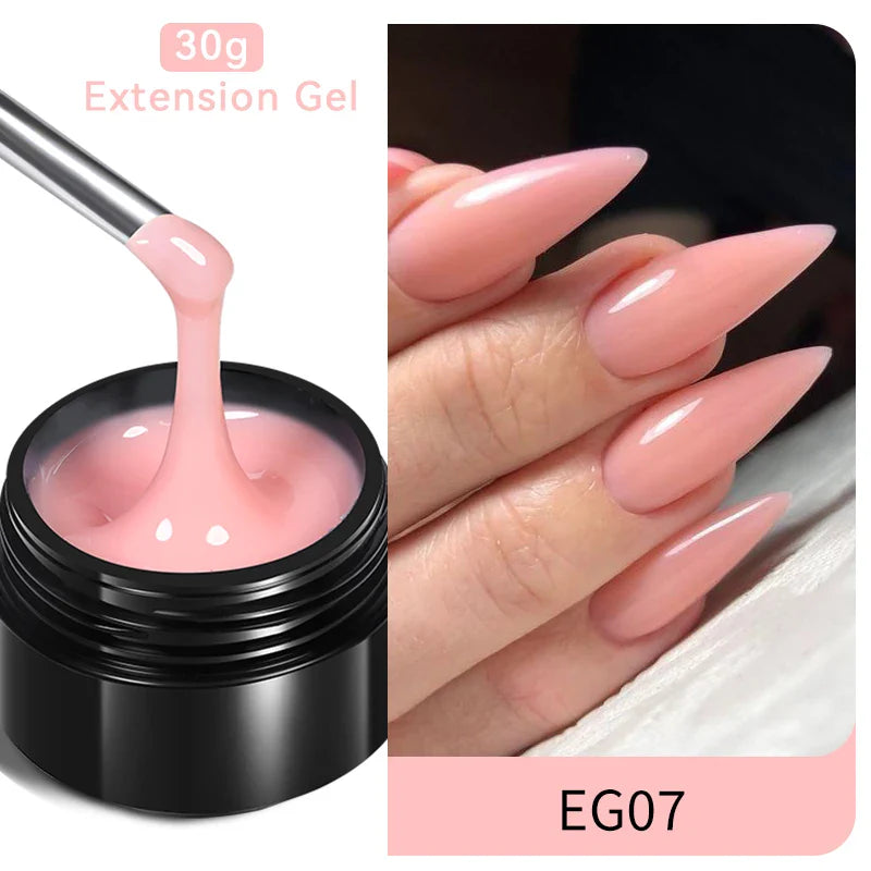BORN PRETTY 60/30ml Hard Jelly Extension Nail Gel Polish French Nails Nude Pink White Clear Nail Supplies Gel for extension Lootquake LLC
