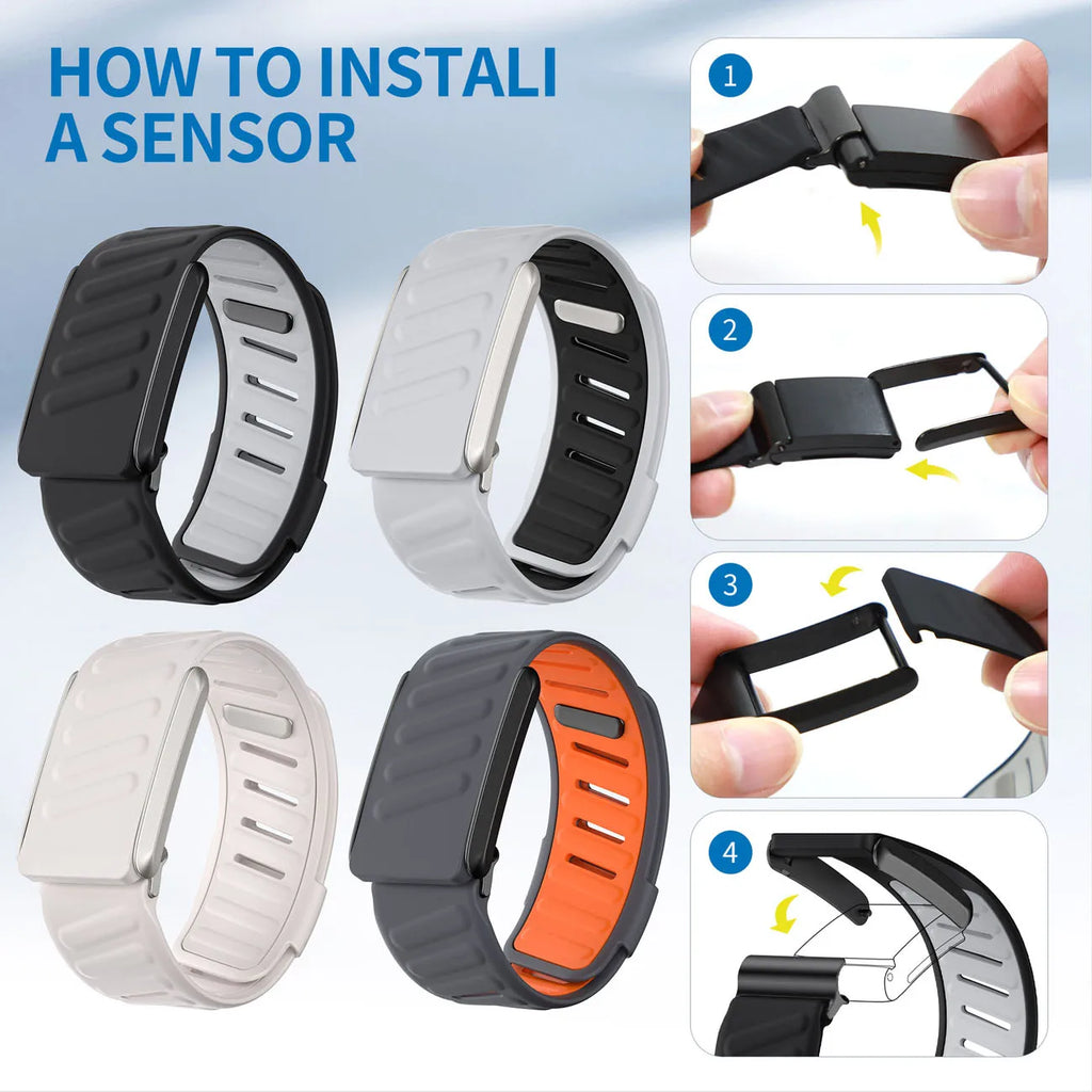 WHOOP 5.0 Silicone Strap - Dual Color Metal Frame Soft