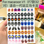 17cm Labubu V1v2 Custom Gorgeous And Exquisite Eye Stickers Eyelash Stickers Vinyl Dolls Makeup Diy Tools Accessories Lootquake LLC