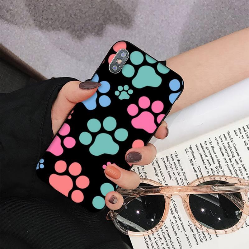Dog Paw Phone Case For Iphone 11 12 13 Mini Pro Max 8 7 6 6s Plus X 5 S Se 2020 Xr Xs 10 Case Paw Print Heart Pet Lovers Stevvex