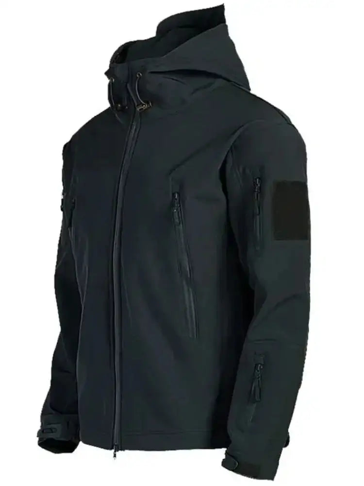 2024 New Outdoor Jackets Men Shark Skin Soft Shell Tactical Waterproof Windbreaker Jacket Mens Hooded Bomber Coats Hiking