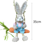 Easter Bunny Pendant Swing Rabbit Hanging Ornament for Dining Room Holiday Collections Display Home Decor Wedding Party Art Gift Lootquake LLC