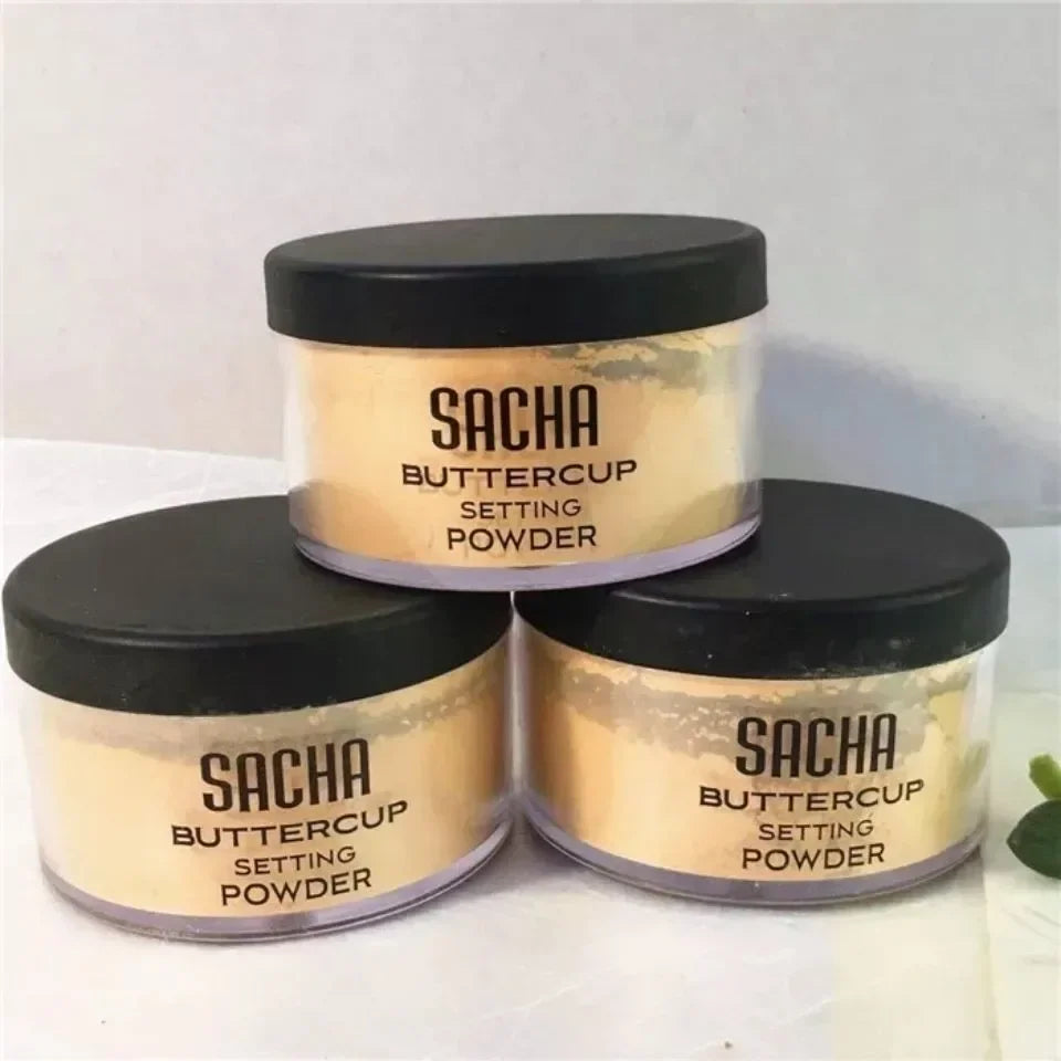 Sacha Buttercup Setting Powder Translucent Face Powder to Set Makeup Foundation or Concealer Finish Loose Powder Foundation Lootquake LLC