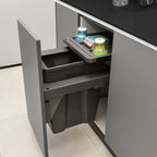 Large Capacity Waste Bins Food Waste Trash Can Kitchen Recycle Dustbin Built-in Cleaning Litter Bins Garbage Disposal Tools Lootquake LLC