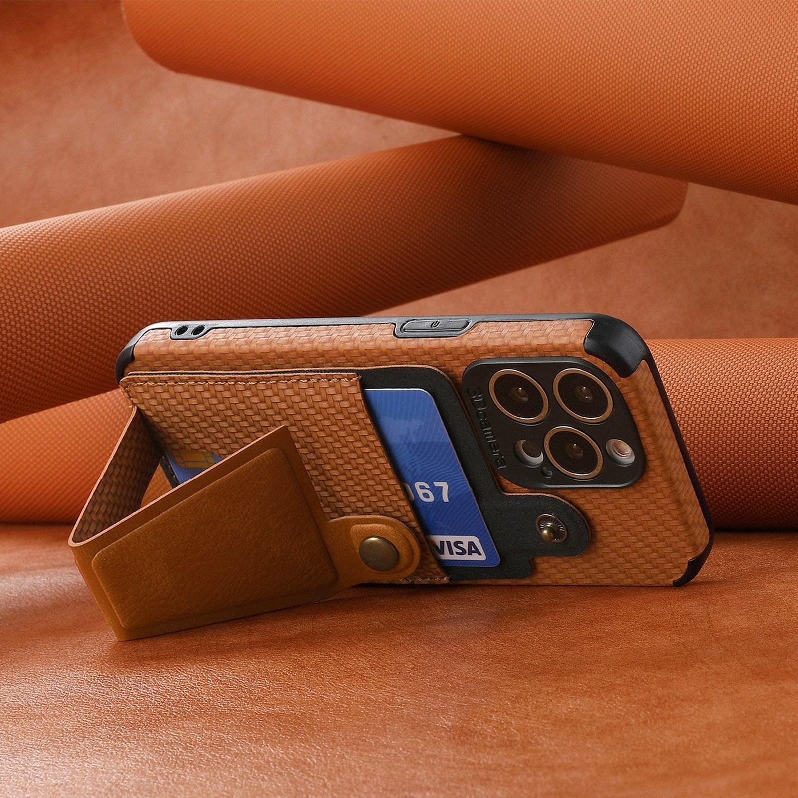 Men Green Wallet Flip Card Holder Phone Case For Iphone 13 12 Mini 14 11 Pro Xs Max Xr X Luxurious Leather Cover Mobile Phone Case With Card Compartment And Kickstand Elegant Iphone Magnetic Case Stevvex