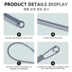 Bendable Spring Drawstring Threader, Flexible Metal Elastic Band Rope Threading Tool, for Sweatpants Hoodies, Sewing Accessories