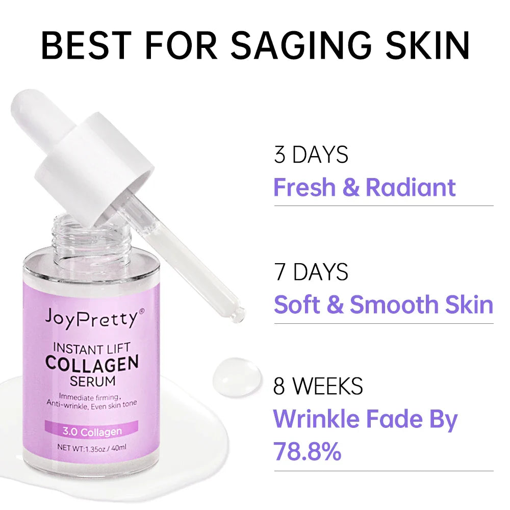 Collagen Whitening Facial Essence Anti-Aging Firming Skin Remover Wrinkle Moisturising Brightning Hyaluronic Acid Face Serum Lootquake LLC