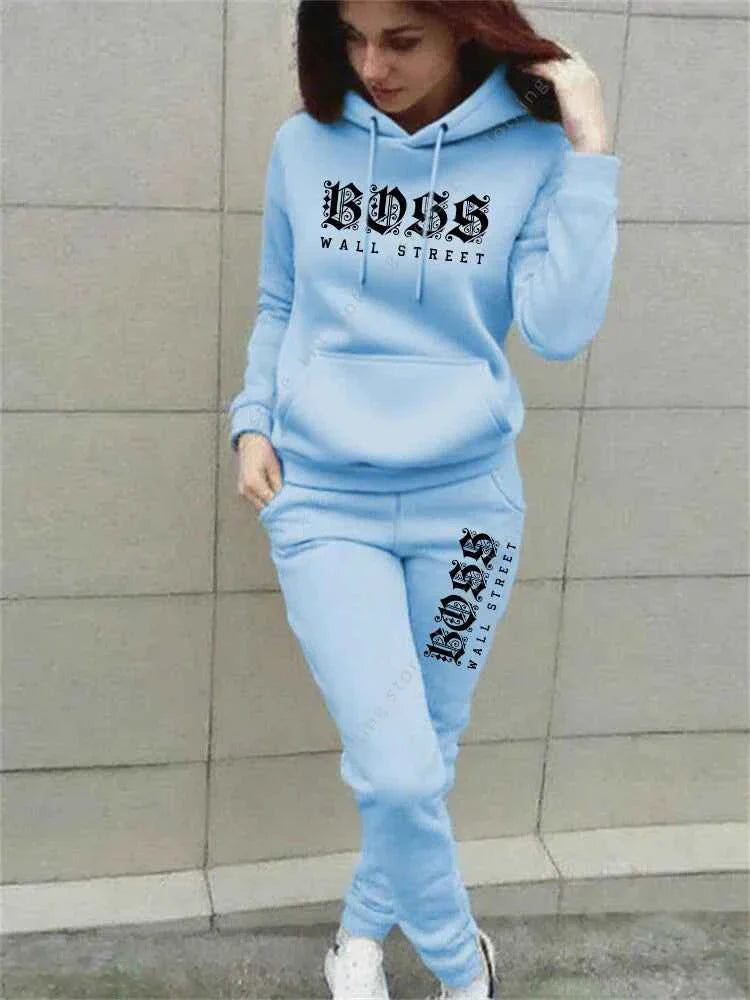 Women's Luxury Hoodie & Sweatpant Tracksuit THRIXINE