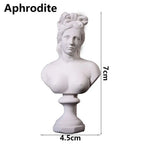 Miniature Desktop Ornament Home Decor Gypsum Portraits Greek Mythology Figurine Famous Sculpture Plaster Bust Statue Lootquake LLC