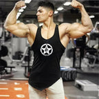 FlexFit Cotton Sleeveless Muscle Tank - Irregular Hem THRIXINE