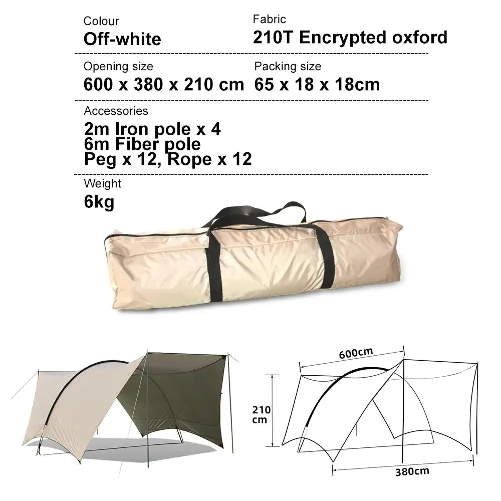 Large Camping Dome shelter Fire shelter Bull shelter type tent oversized habi tarp shelter Habitat Tunnel type Camping Shelter