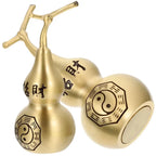 Gourd Craft Shui Feng Decor Statue Chinese Ornament Wealth Figurine Hu Lu Fengshui Desktop Lucky Sculpture Lootquake LLC
