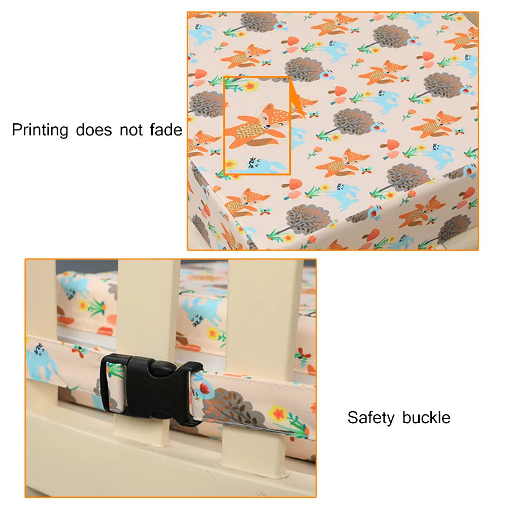 Baby Dining Chair Booster Cushion Removable Kids Highchair Seat Pad Star Chair Heightening Cushion Child Chair Waterproof Seat Lootquake LLC