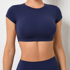 FlexiFit Women's Backless Crop Gym Top