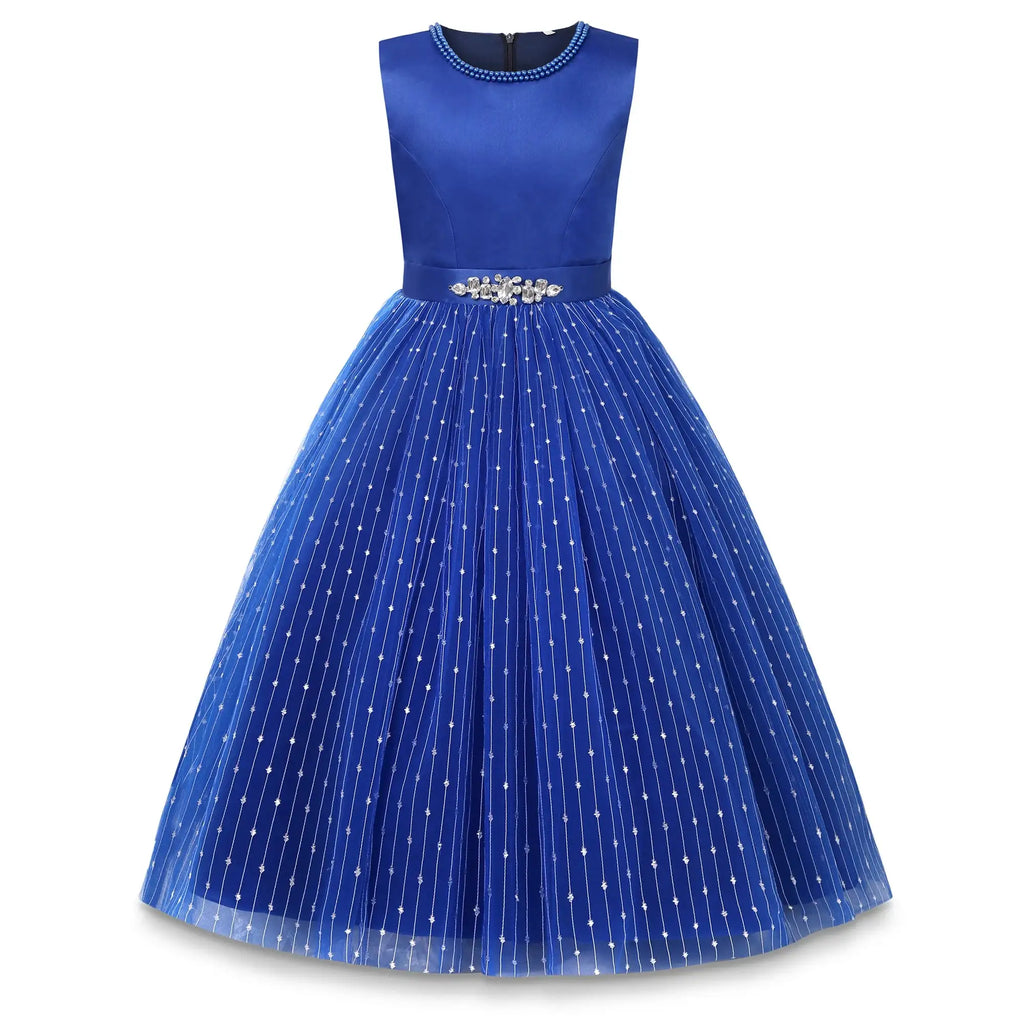 New Princess dress Large children's long dress Girl piano performance dress Festival party dress