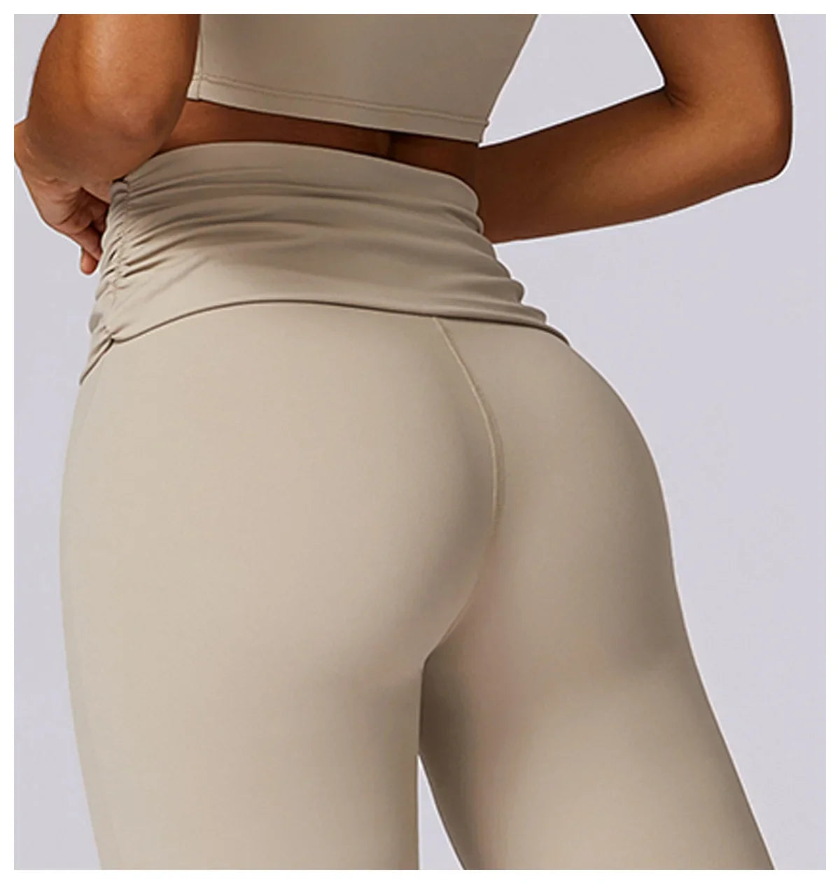 Elevate Activewear: Seamless Leggings & Top Set THRIXINE