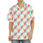 Funny Fried Egg Pattern Print Hawaiian Shirts For Men Summer Short Sleeve Holiday Beach Shirt 3d Print Mens Blouse Shirt Lootquake LLC