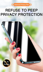 200D Anti Glare Tempered Glass For iPhone 13 12 11 14 Pro Max Mini Privacy Screen Protector iPhone 14 7 8 Plus XR X Screen Glass Anti Spy Tempered Glass Screen Protector Full Coverage Stevvex