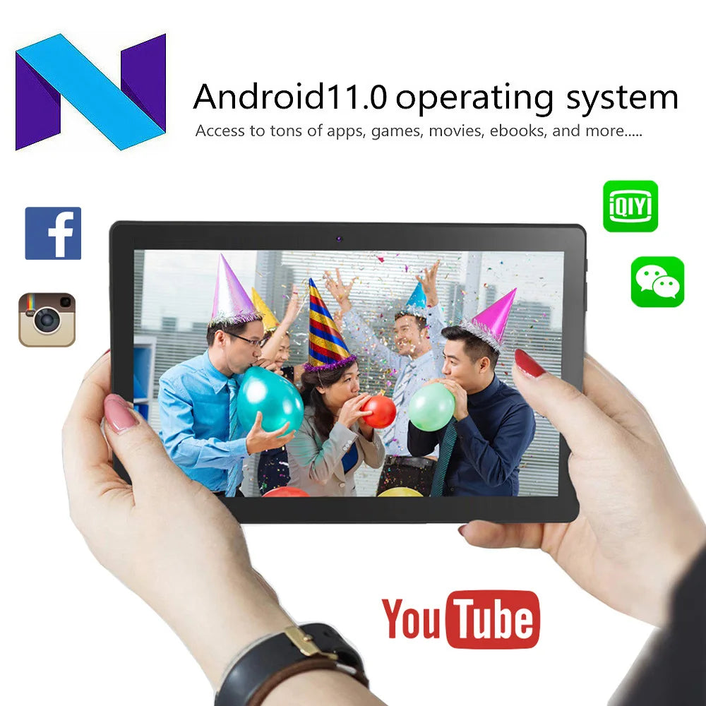 New Global Version 10 Inch Tablet Pc 4GB RAM 64GB ROM Octa Core Dual 3G Phone Call WiFi Bluetooth Google Play Android Tablets Lootquake LLC