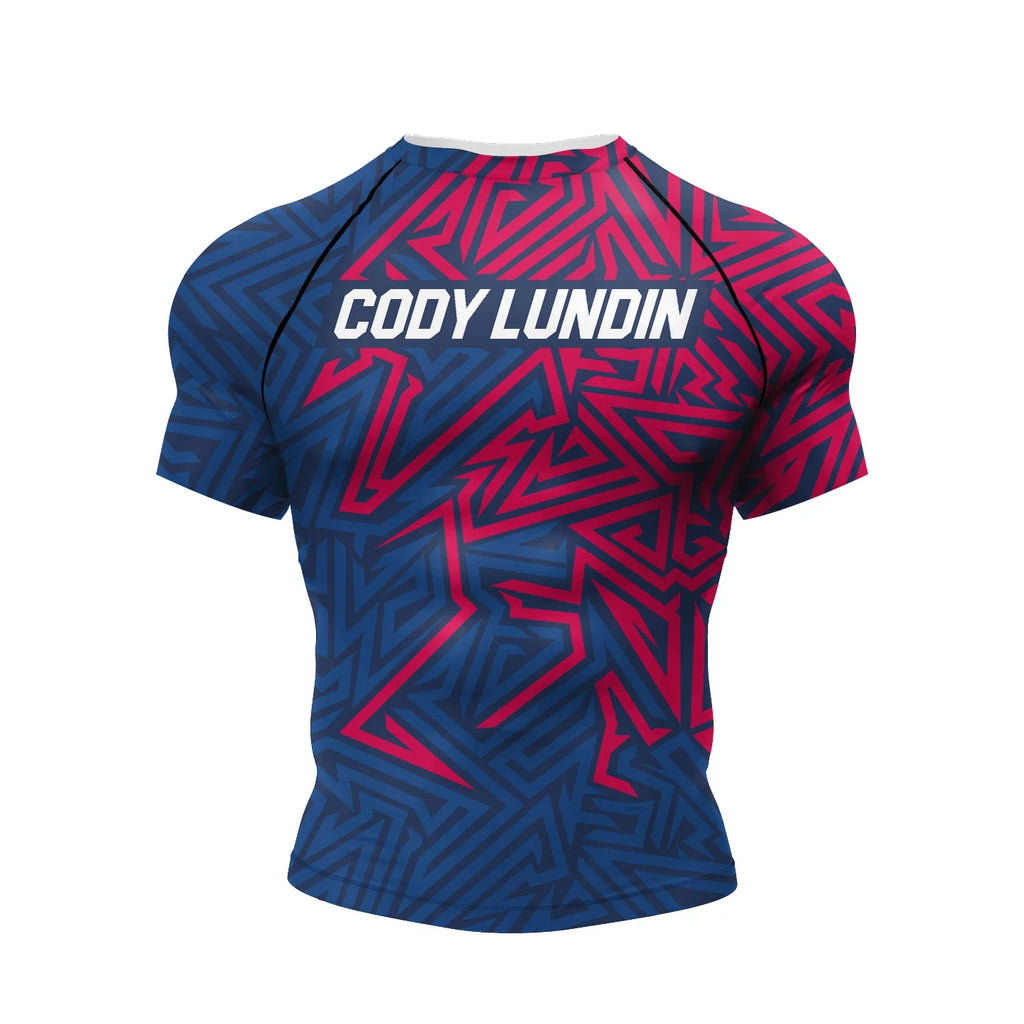 Men's Compression Short Sleeve Athletic T-Shirts - SJB-DIAMOND ELITES