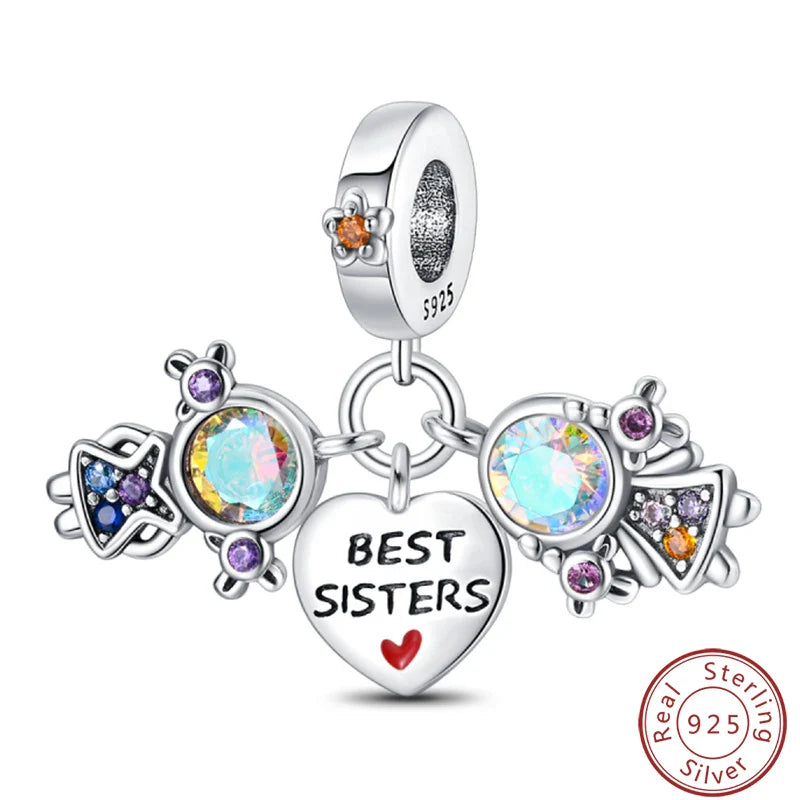 S925 Sterling Silver Princess Golf Hamster Camera Travel Three Piece Set Charms Beads 3mm DIY Fine Jewelry Making Lootquake LLC