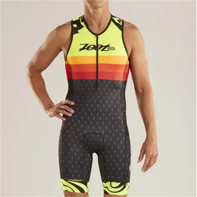 Zootekoi Triathlon Men's Breathable Sleeveless Jacket THRIXINE