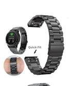Garmin Stainless Steel QuickFit Strap - Sleek and Stylish - SJB-DIAMOND ELITES