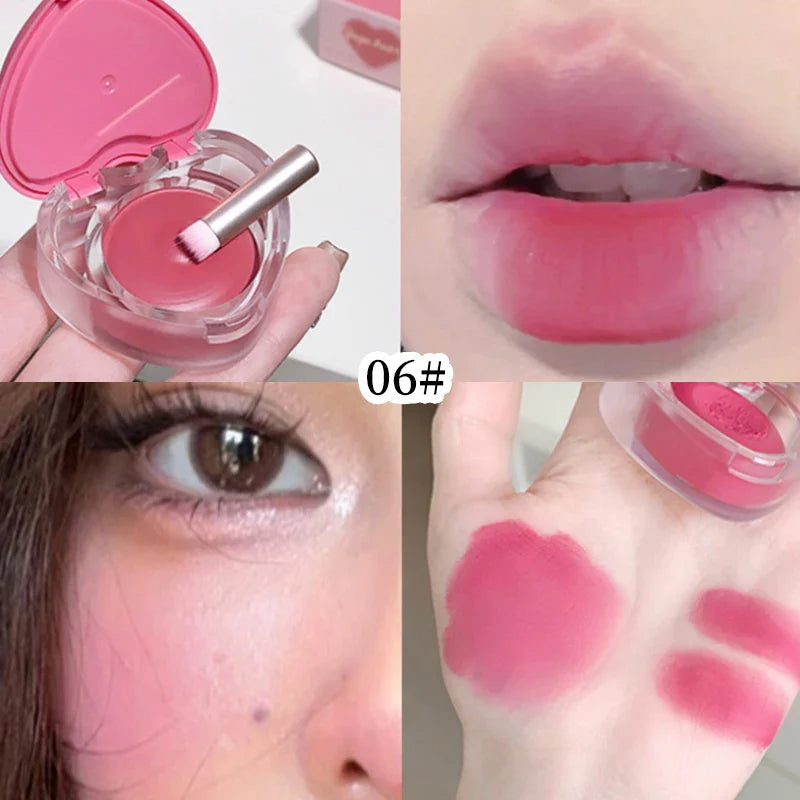 Gegebear Heart-Shaped Lip and Cheek Balm — Fine-Milled, Soft Matte Finish with Delicate Pink Tones for a Blushing Look Lootquake LLC