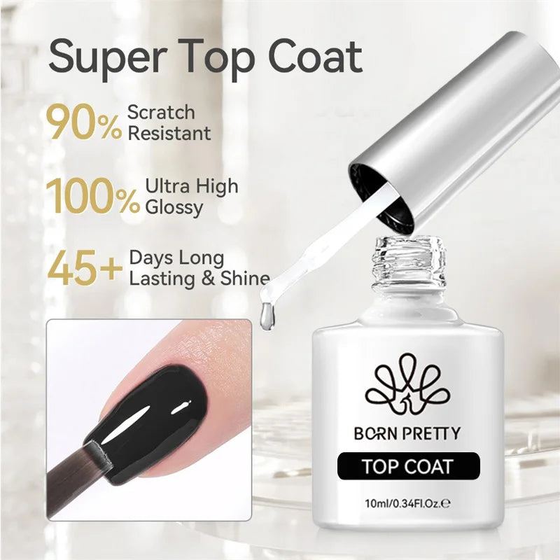 BORN PRETTY 10ml Reflective Glitter Gel Nail Polish Carat Mirage Sparkling Color Shine UV LED Soak Off Semi-Permanant Varnish Lootquake LLC