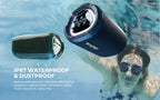 Bluetooth Speaker with LED Display Heavy Bass and 15W Power Waterproof IPX7 for Outdoor Parties Lootquake LLC