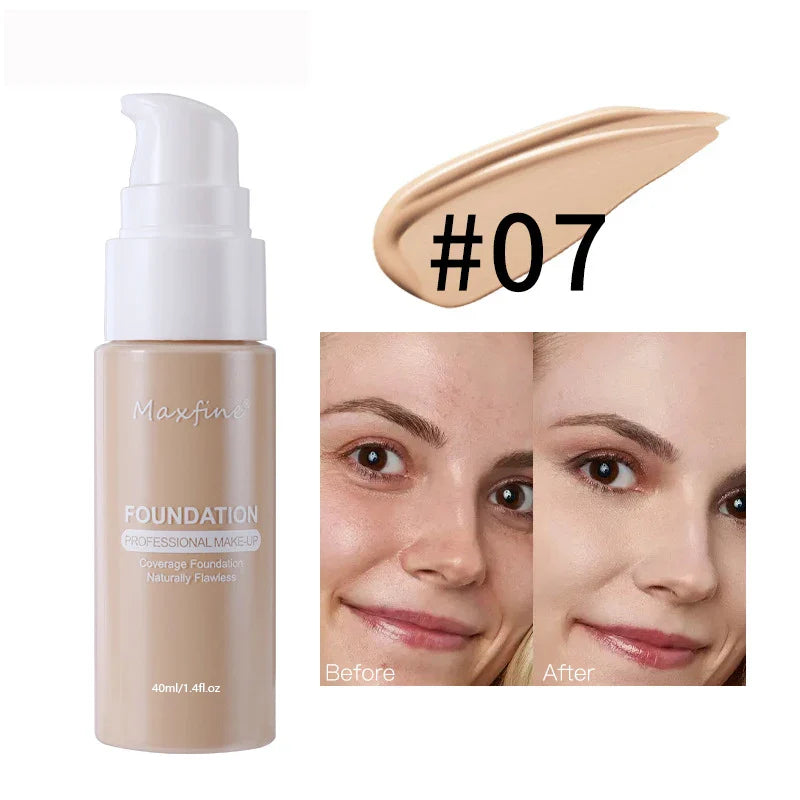 1PCS 12 Color Liquid Foundation Powder Is Light And Delicate Moisturizing High Coverage Easy To Apply And Long Lasting Lootquake LLC