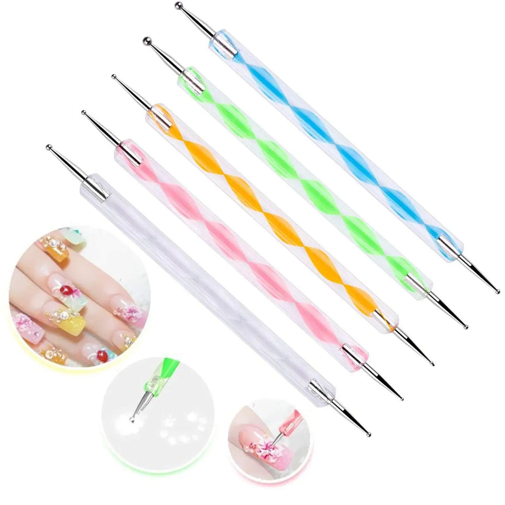 LINMANDA Nail Dotting Tools Nail Art Brushes Set Gel Polish Acrylic Nail Brus Nail Design Tools Nail Brushes for Nail Art Lootquake LLC
