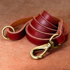 The Classic Leather Lead - Premium Dog Leash Fashioned Furbabies