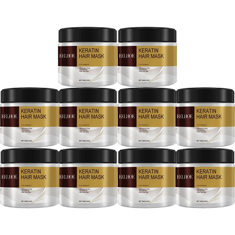 Collagen Hair Mask Keratin Hair Treatment Deep Repair Argan Oil Collagen Essence Keratin Conditioner For Dry Damaged Hair 100G Lootquake LLC