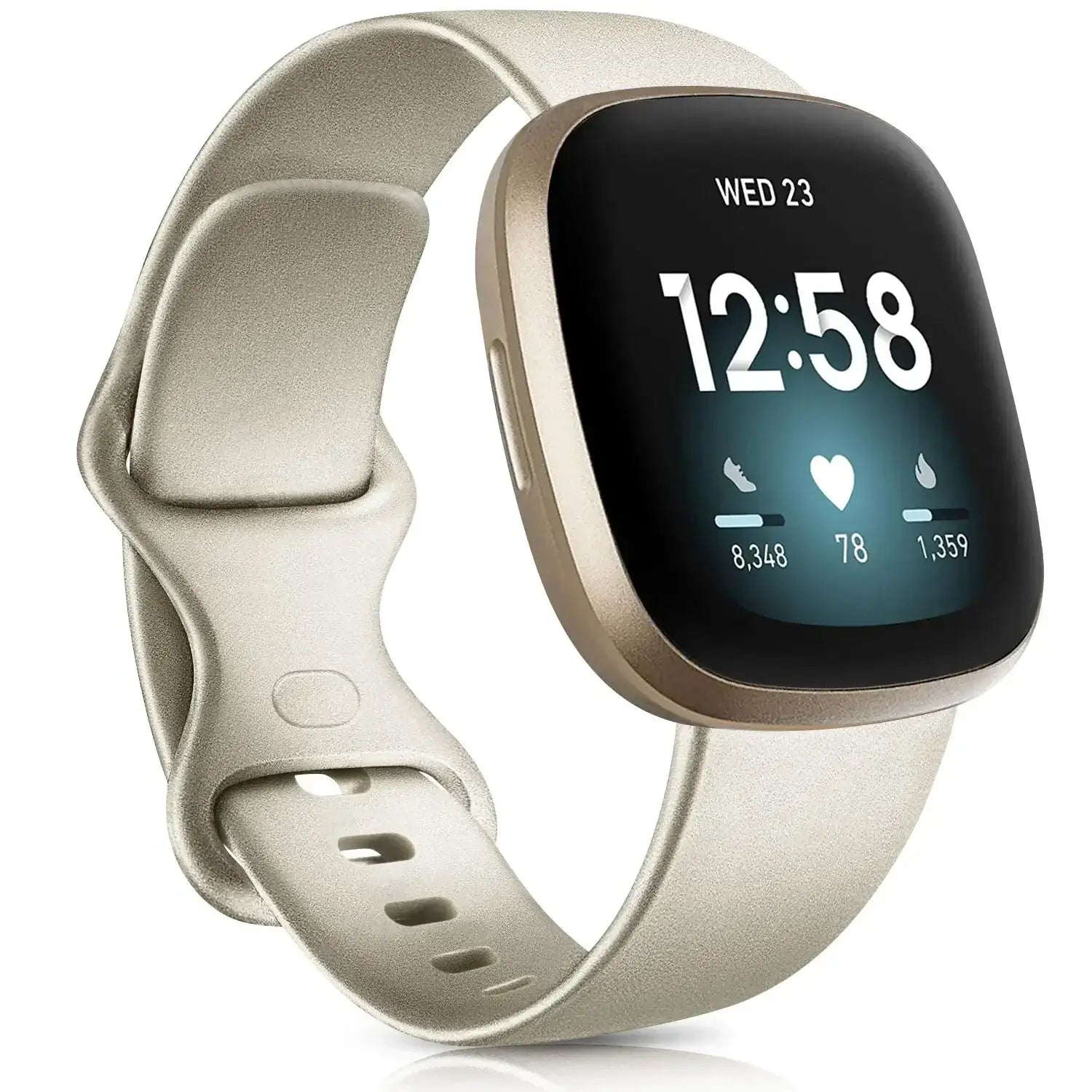 Fitbit Versa & Sense Silicone Bands - Lightweight Minimalist Design - SJB-DIAMOND ELITES