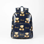 Cartton Print PVC Reusable Women's Shopping Bag Eco Friendly Flower Shopper Handbag Casual Female Student Shoulder Book Purse