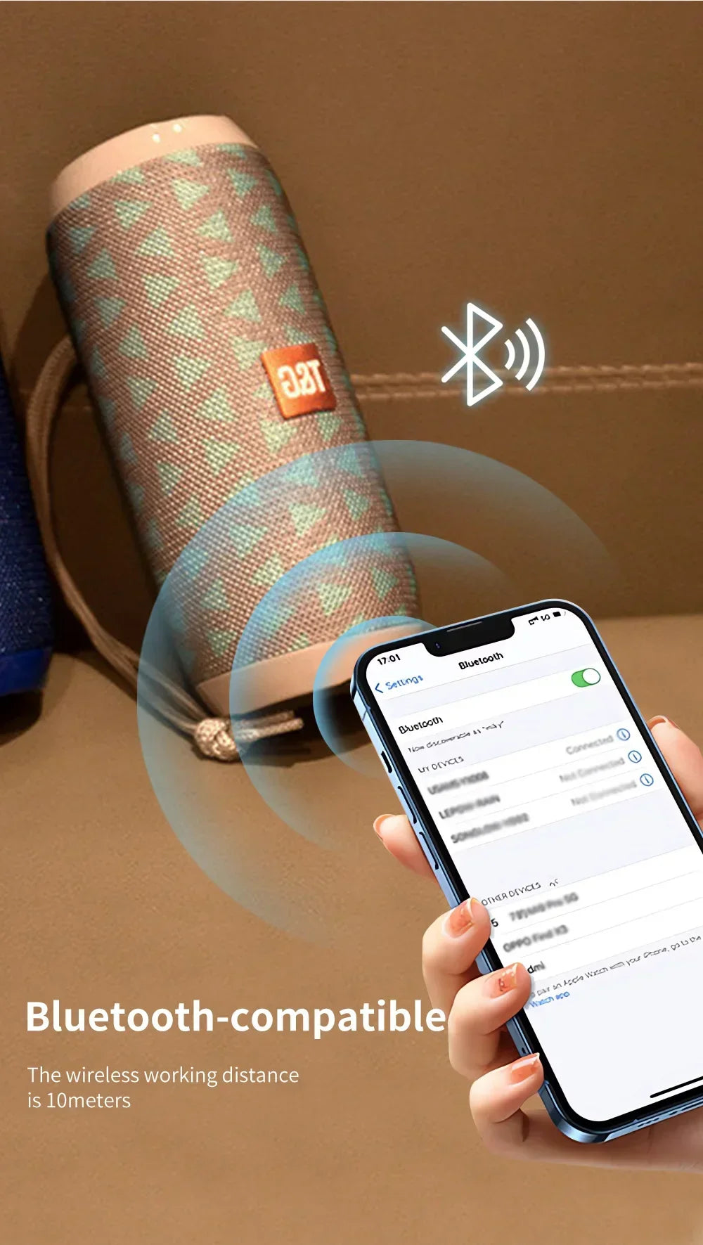 TG117 Bluetooth Speakers Portable Wireless Sound Box  Outdoor Waterproof Stereo Surround Supports TF Radio altavoz bluetooth Lootquake LLC