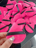 50Pcs Mixing colors randomly Triangle Powder Puff For Loose Powder Liquid Cosmetic Soft Plush Powder Puff Makeup Foundation Puff